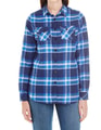 Dames Blouse Burnside 5210 Blue-Wit